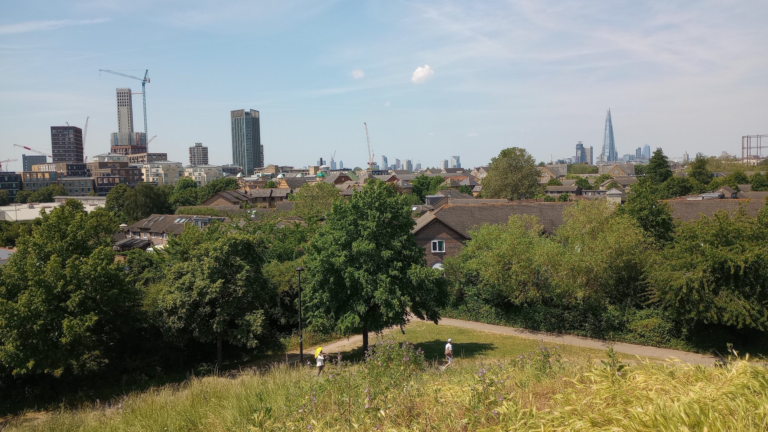 A view across South London from Stave Hill